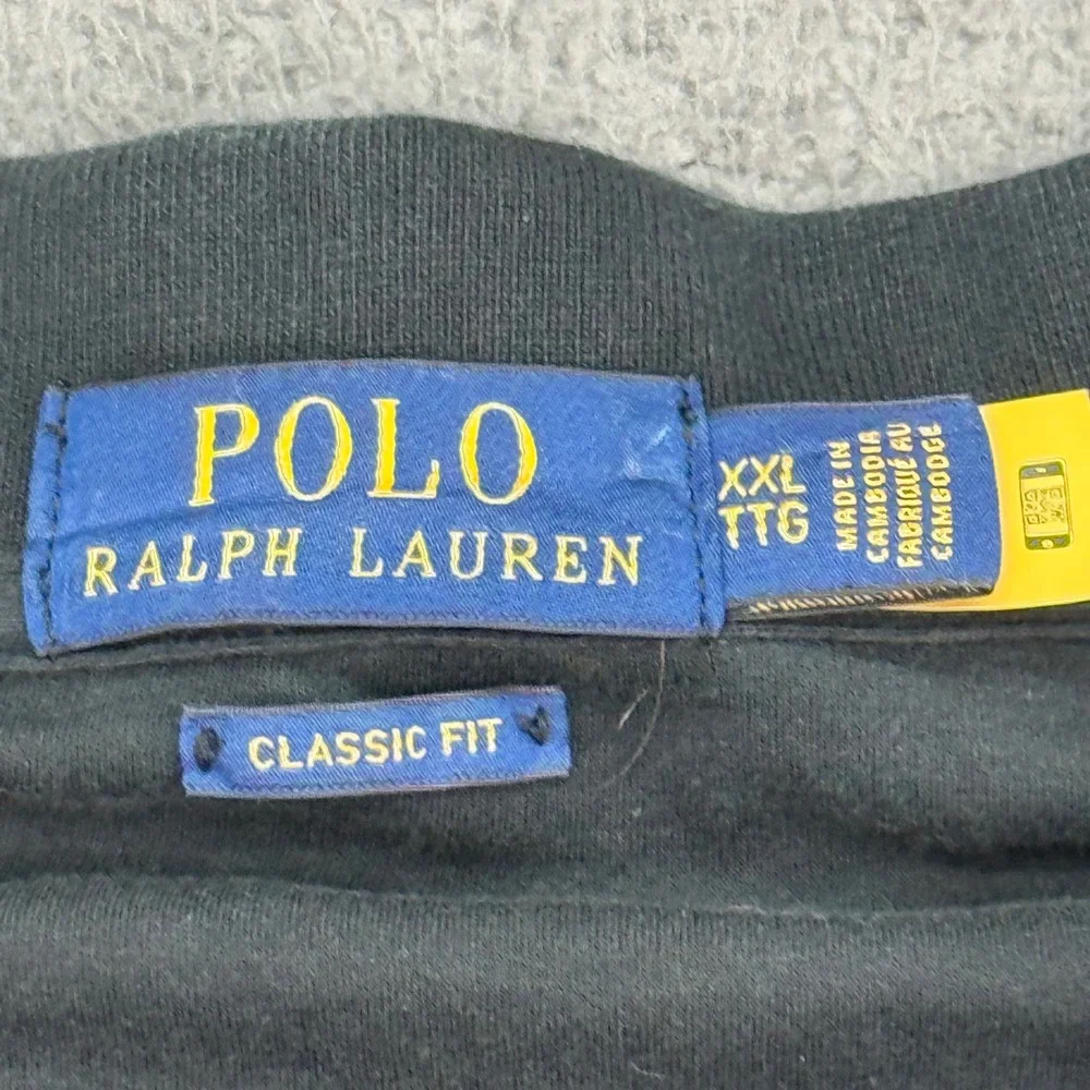 Polo Ralph Lauren Polo Shirt Mens XXL Black Classic Fit Short Sleeve Pony Logo